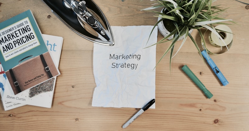 Content calendar and editorial planning on a desk